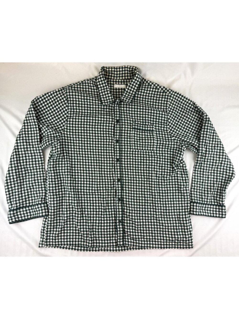 LAKE Men’s Flannel Piped Pants Set Pajamas Conifer Gingham XL - Picture 4 of 15
